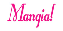 Load image into Gallery viewer, MANGIA ITALIAN WORD WALL DECAL IN HOT PINK