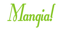 Load image into Gallery viewer, MANGIA ITALIAN WORD WALL DECAL IN LIME GREEN