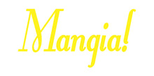 Load image into Gallery viewer, MANGIA ITALIAN WORD WALL DECAL IN YELLOW