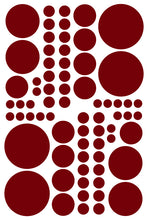 Load image into Gallery viewer, MAROON POLKA DOT DECALS