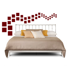 Load image into Gallery viewer, SQUARE WALL DECALS IN MAROON