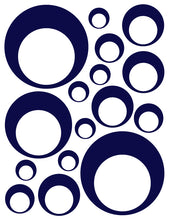 Load image into Gallery viewer, NAVY BLUE BUBBLE DECALS