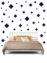 Load image into Gallery viewer, SQUARE WALL STICKERS IN NAVY BLUE