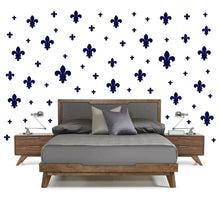 Load image into Gallery viewer, NAVY BLUE FLEUR DE LIS WALL DECOR
