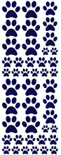 Load image into Gallery viewer, NAVY BLUE PAW PRINT DECALS