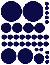 Load image into Gallery viewer, NAVY BLUE POLKA DOT WALL DECALS