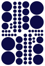 Load image into Gallery viewer, NAVY BLUE POLKA DOT DECALS