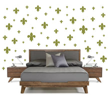 Load image into Gallery viewer, OLIVE GREEN FLEUR DE LIS WALL DECOR