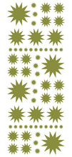 Load image into Gallery viewer, OLIVE GREEN STARBURST WALL STICKERS
