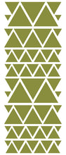 Load image into Gallery viewer, OLIVE GREEN TRIANGLE STICKERS