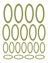 Load image into Gallery viewer, OLIVE GREEN OVAL WALL DECALS
