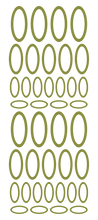 Load image into Gallery viewer, OLIVE GREEN OVAL WALL STICKERS