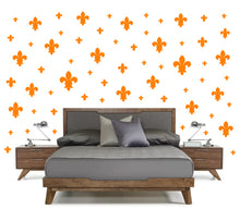 Load image into Gallery viewer, ORANGE FLEUR DE LIS WALL DECOR