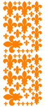 Load image into Gallery viewer, ORANGE FLEUR DE LIS WALL STICKERS