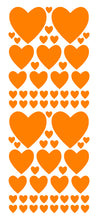 Load image into Gallery viewer, ORANGE HEART WALL STICKERS