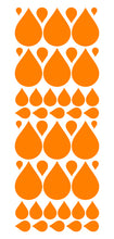 Load image into Gallery viewer, ORANGE RAINDROP WALL STICKERS