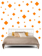 Load image into Gallery viewer, SQUARE WALL STICKERS IN ORANGE