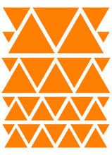 Load image into Gallery viewer, ORANGE TRIANGLE WALL DECALS