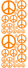 Load image into Gallery viewer, ORANGE PEACE SIGN DECAL
