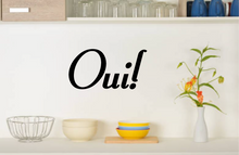 Load image into Gallery viewer, OUI FRENCH WORD WALL STICKER YES