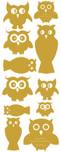 Load image into Gallery viewer, OWL WALL DECALS TAN