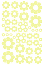 Load image into Gallery viewer, PALE YELLOW DAISY WALL STICKERS