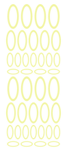 Load image into Gallery viewer, PALE YELLOW OVAL WALL STICKERS