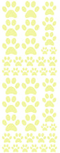 Load image into Gallery viewer, PALE YELLOW PAW PRINT DECALS