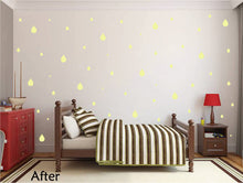 Load image into Gallery viewer, PALE YELLOW RAINDROP WALL GRAPHICS