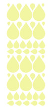 Load image into Gallery viewer, PALE YELLOW RAINDROP WALL STICKERS