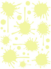 Load image into Gallery viewer, PALE YELLOW PAINT SPLATTER WALL DECAL