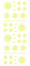 Load image into Gallery viewer, PALE YELLOW STARBURST WALL STICKERS