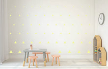Load image into Gallery viewer, PALE YELLOW TRIANGLE DECALS
