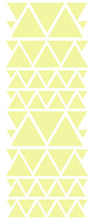 Load image into Gallery viewer, PALE YELLOW TRIANGLE STICKERS