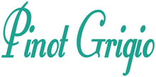 Load image into Gallery viewer, PINOT GRIGIO WALL DECAL TURQUOISE