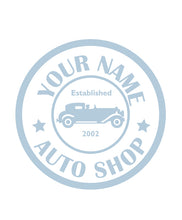 Load image into Gallery viewer, CUSTOM AUTO SHOP WALL DECAL IN POWDER BLUE