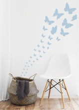 Load image into Gallery viewer, POWDER BLUE BUTTERFLY WALL STICKERS