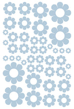 Load image into Gallery viewer, POWDER BLUE DAISY WALL STICKERS