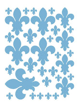 Load image into Gallery viewer, POWDER BLUE FLEUR DE LIS WALL DECALS