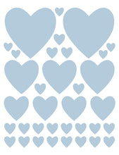 Load image into Gallery viewer, POWDER BLUE HEART WALL DECALS