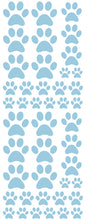 Load image into Gallery viewer, POWDER BLUE PAW PRINT DECALS