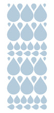 Load image into Gallery viewer, POWDER BLUE RAINDROP WALL STICKERS