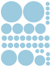 Load image into Gallery viewer, POWDER BLUE POLKA DOT WALL DECALS