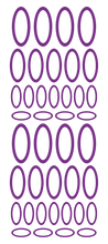 Load image into Gallery viewer, PURPLE OVAL WALL STICKERS