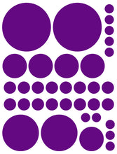 Load image into Gallery viewer, PURPLE POLKA DOT WALL DECALS