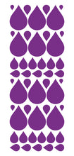 Load image into Gallery viewer, PURPLE RAINDROP WALL STICKERS
