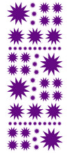 Load image into Gallery viewer, PURPLE STARBURST WALL STICKERS
