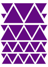 Load image into Gallery viewer, PURPLE TRIANGLE WALL DECALS