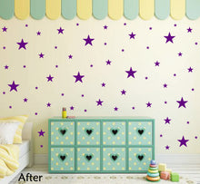 Load image into Gallery viewer, PURPLE STAR STICKERS