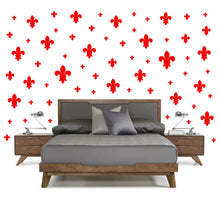 Load image into Gallery viewer, RED FLEUR DE LIS WALL DECOR